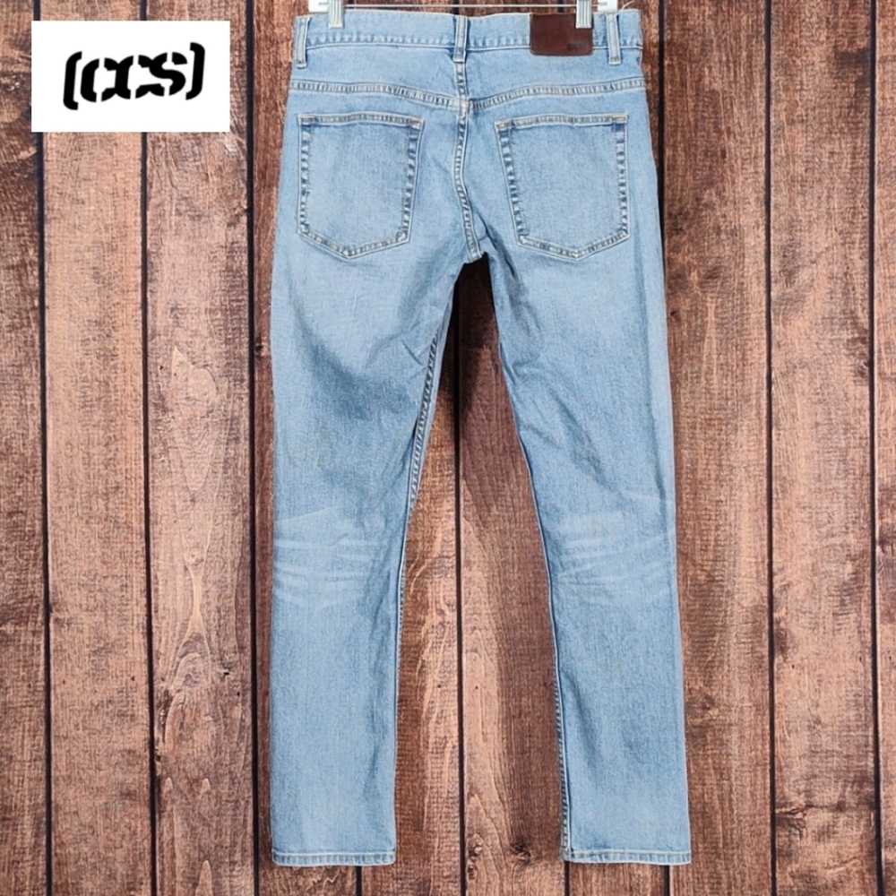 32x30 Super Skinny Light Wash Mens Stretch Jeans